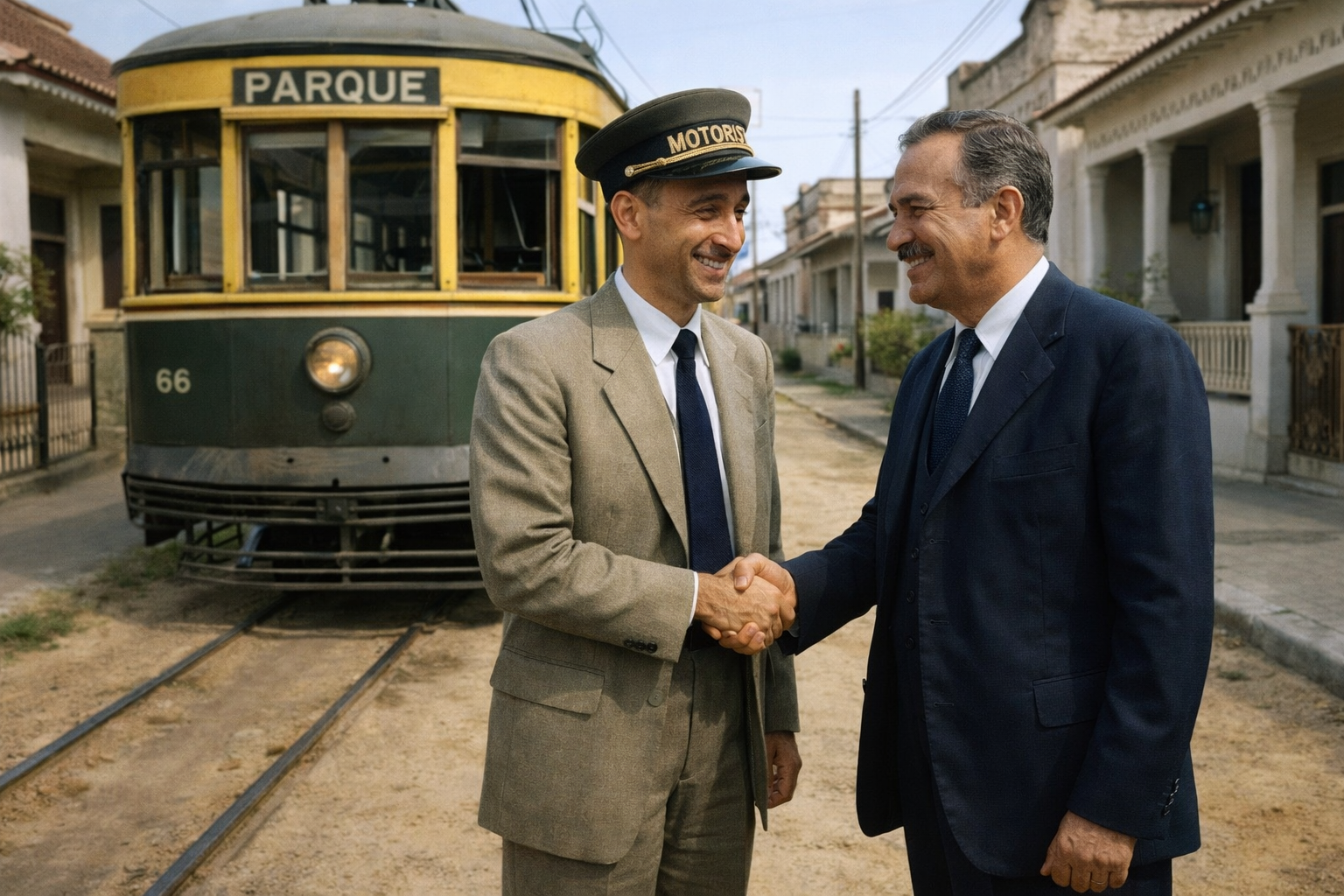 Don Trole saluda al alcalde de San Juan.