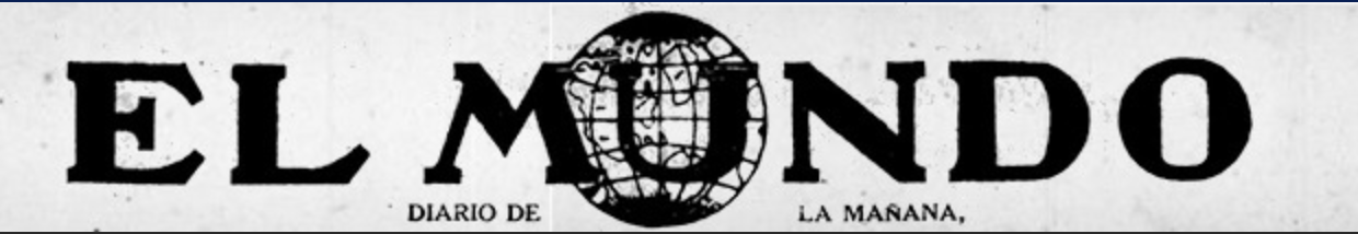 EL MUNDO - Newspaper Header EL MUNDO - Newspaper Header